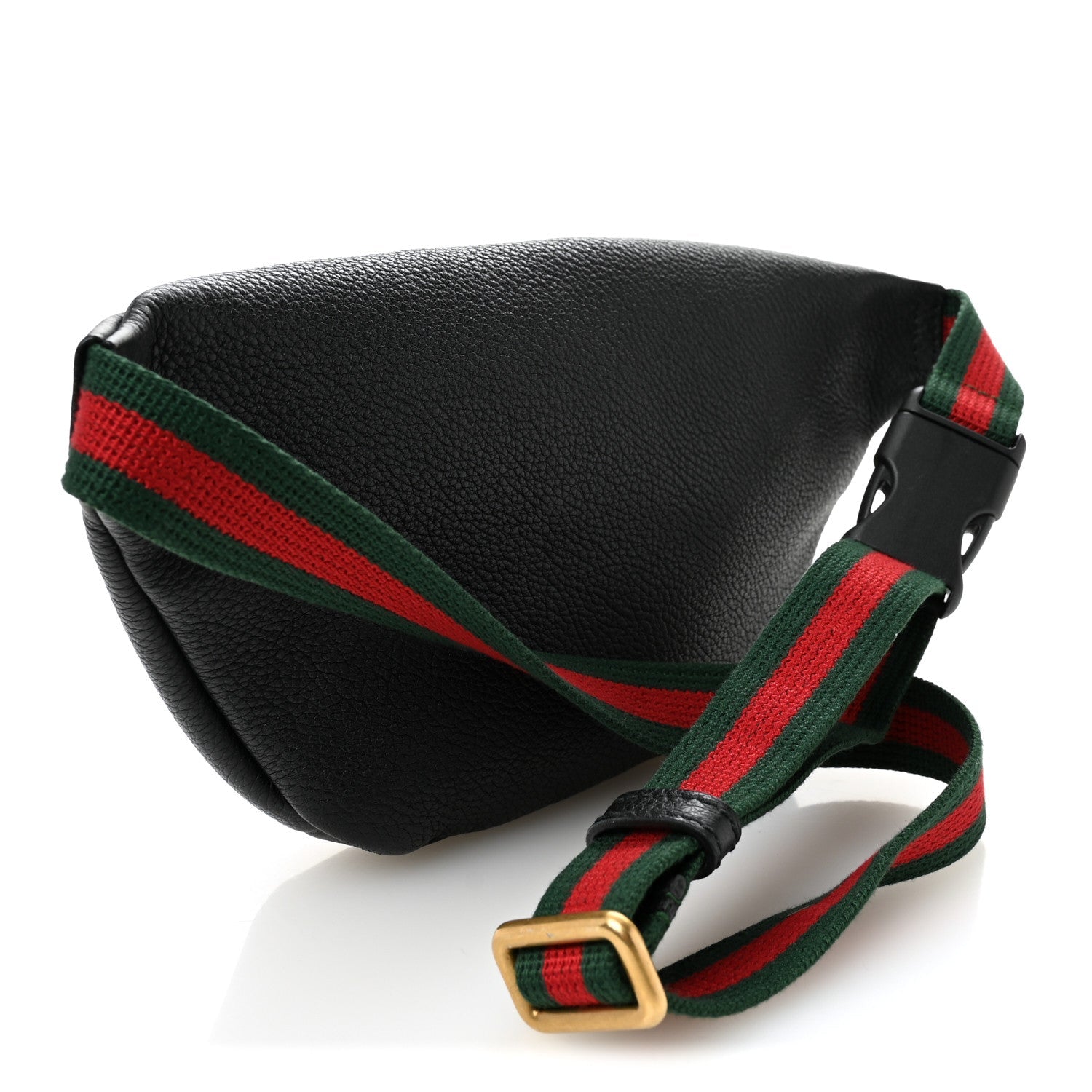 Grained Calfskin Small Logo Belt Bag Black