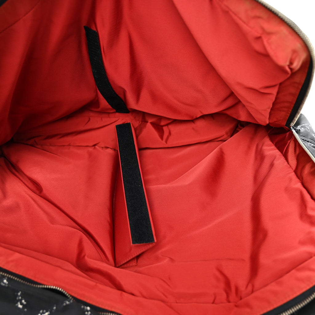 Nylon Large Travel Duffle Bag Black
