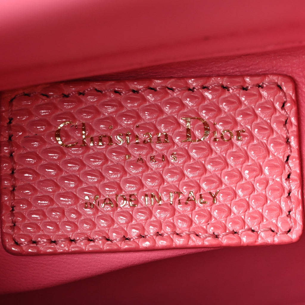 Lizard Mini Lady Dior Pink