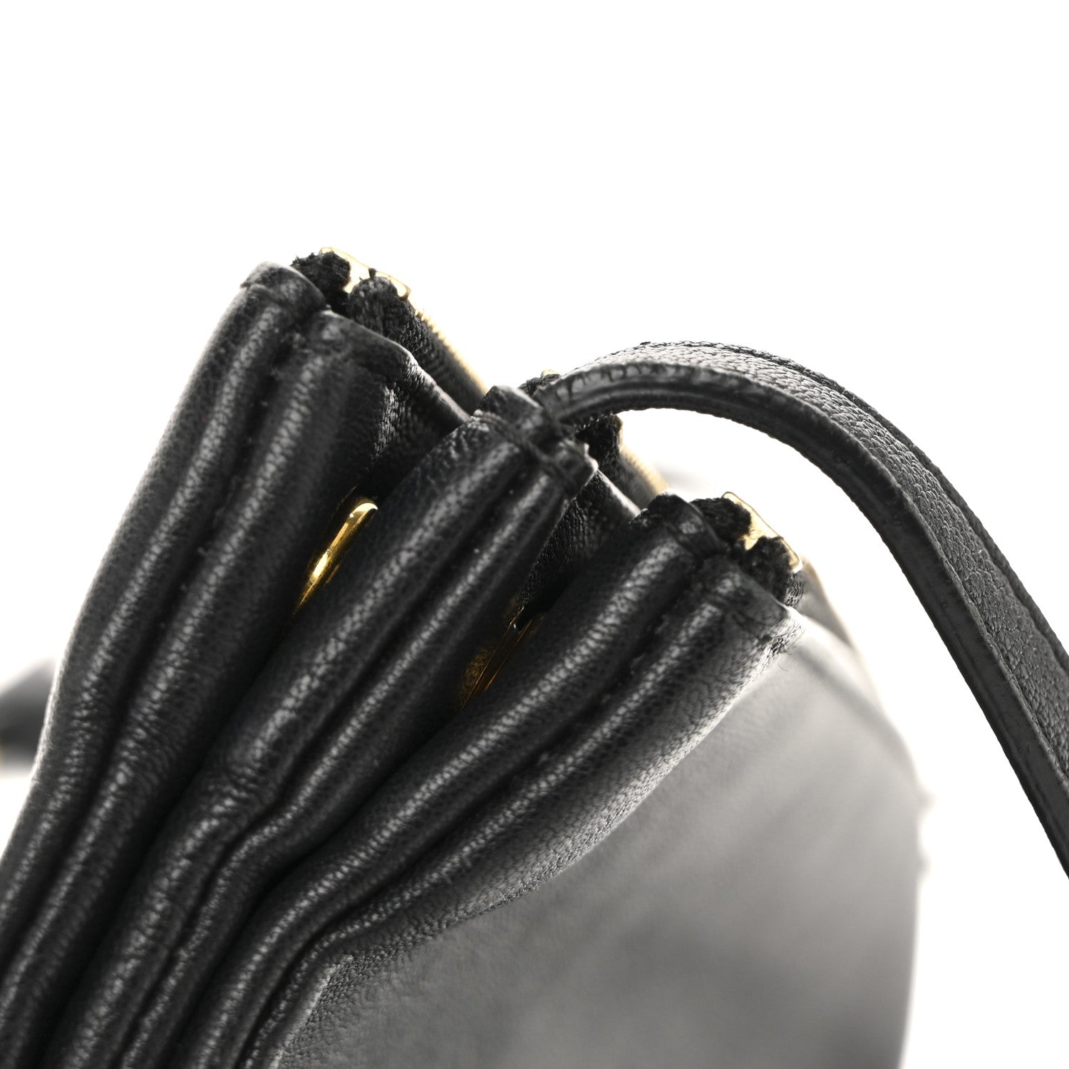 Lambskin Large Trio Crossbody Bag Black