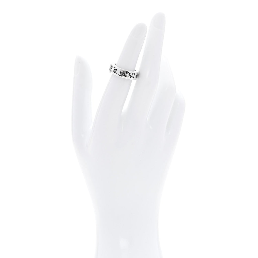 Sterling Silver Cross Fck You Spacer Ring 48 4.5