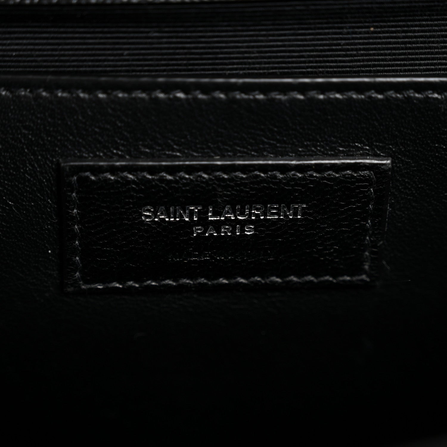 Grain De Poudre Textured Mixed Matelasse Triquilt Medium Monogram Satchel Black
