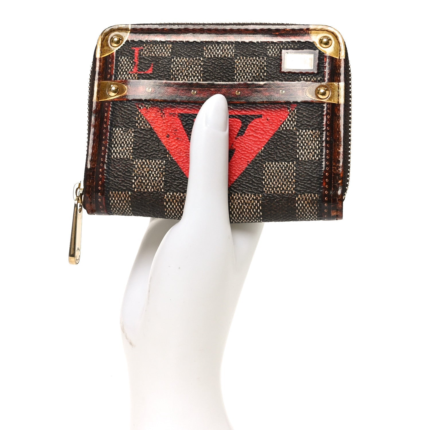 Transformed Damier Ebene Time Trunk Zippy Coin Purse