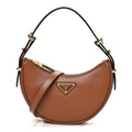 Soft Calfskin Mini Arque Shoulder Bag Cognac