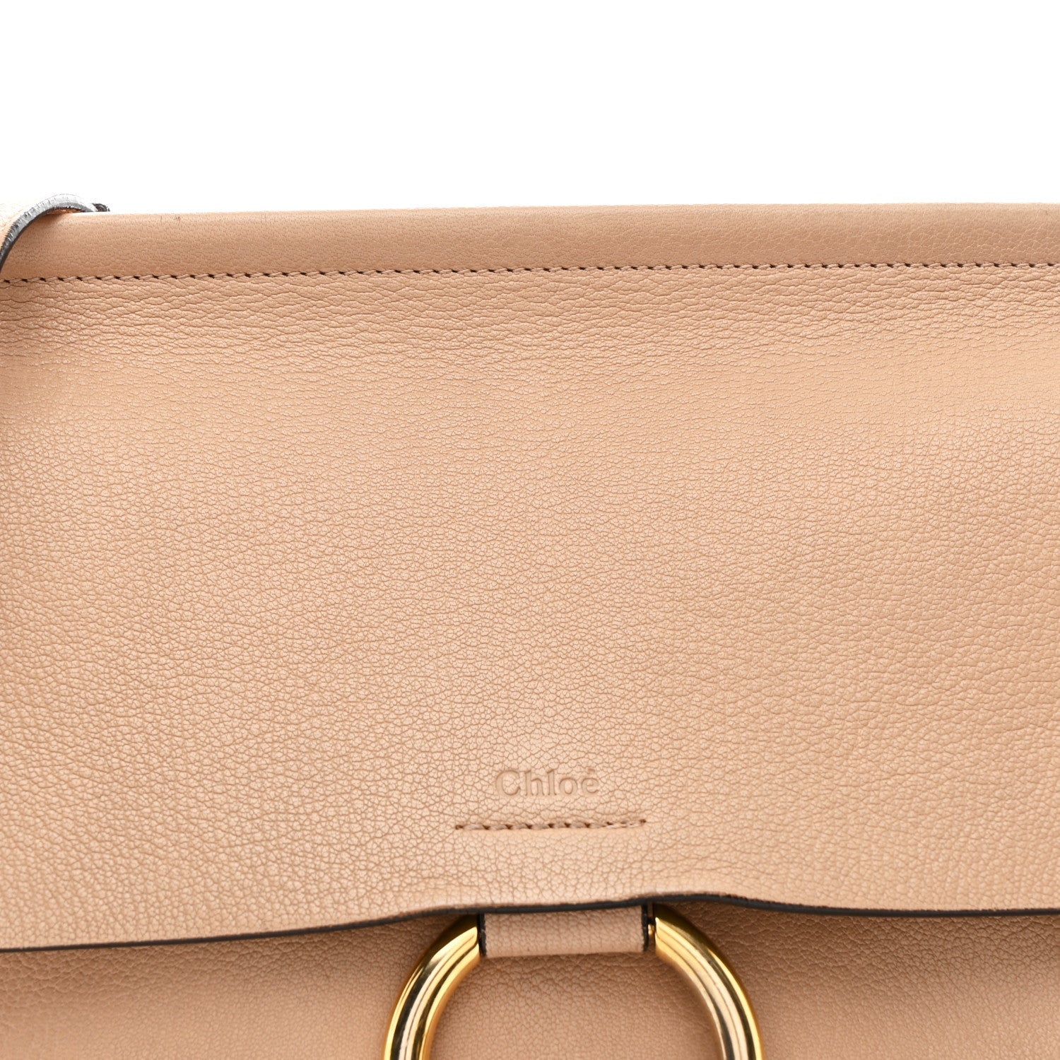 Calfskin Medium Faye Shoulder Bag Biscotti Beige