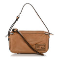 Vitello Mini Simply Fendi Shoulder Bag Miele Scuro