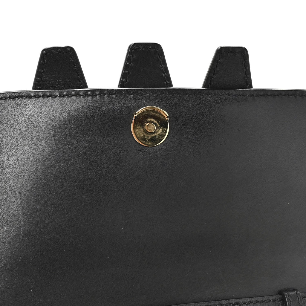 Smooth Calfskin Nico Shoulder Bag Black