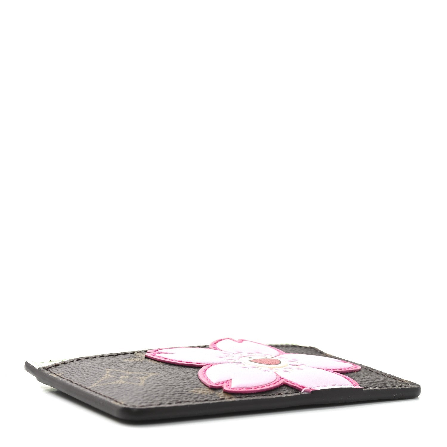 LV X TM Monogram Cherry Blossom  Holder Sakura Brown