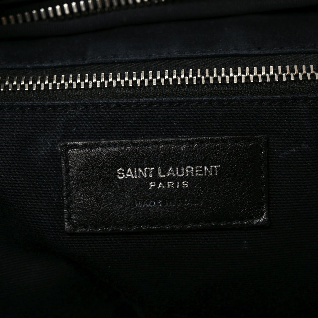 Lambskin Mixed Matelasse Joan Bowling Bag Black