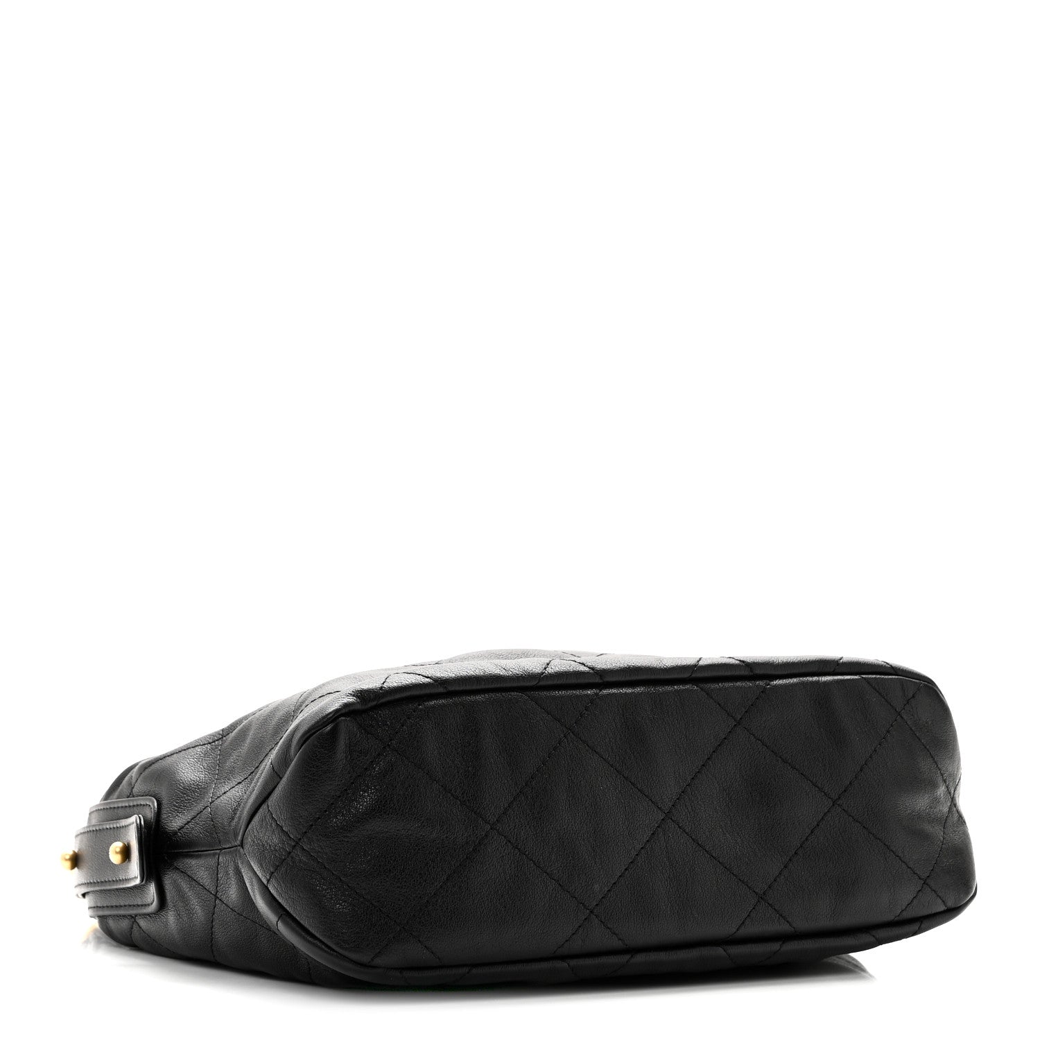 Calfskin Quilted Daily Hobo Black