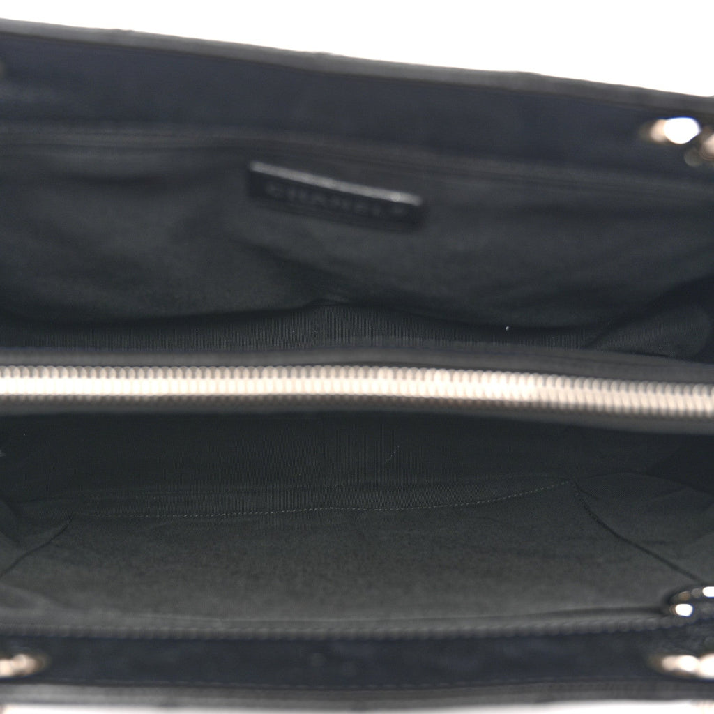 Caviar Quilted Grand Shopping Tote GST Black