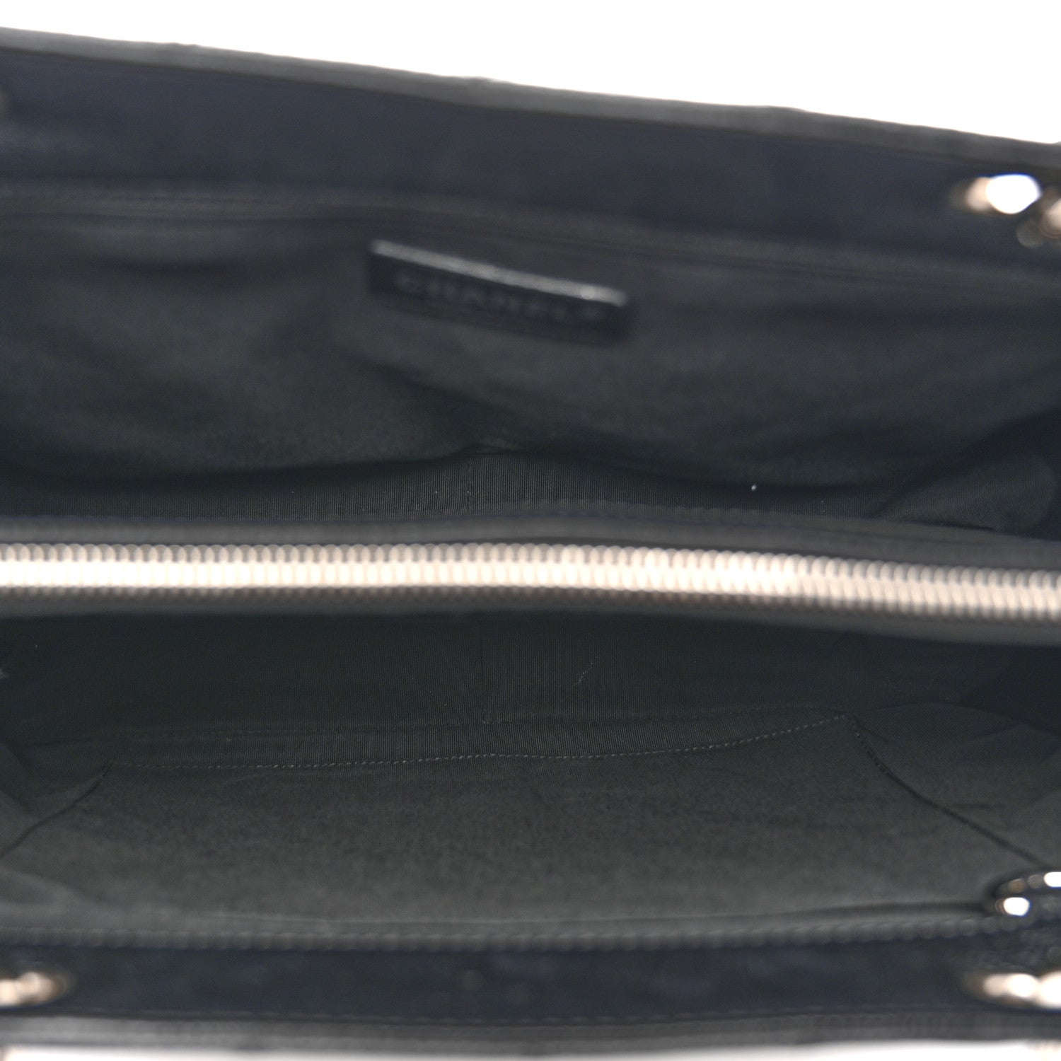 Caviar Quilted Grand Shopping Tote GST Black