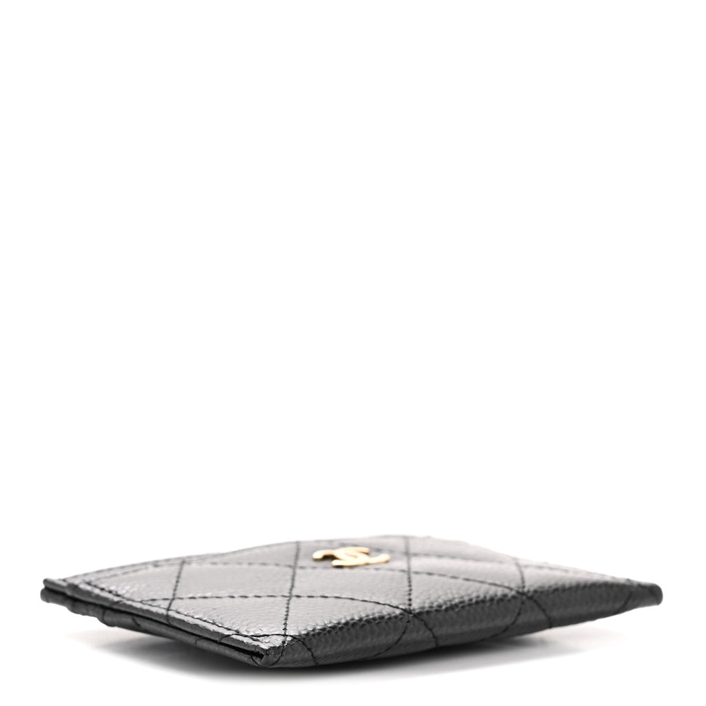 Caviar Quilted  Holder Black