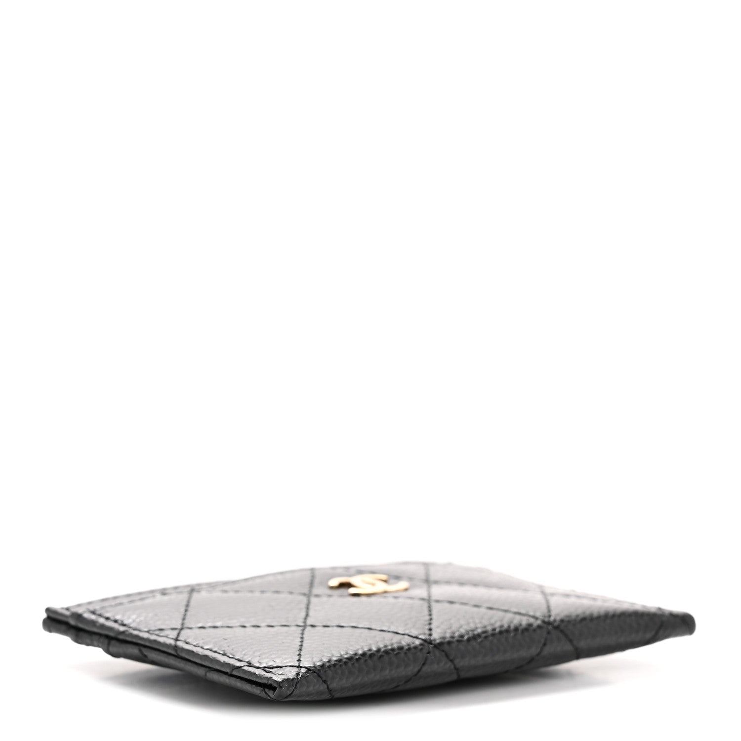 Caviar Quilted  Holder Black