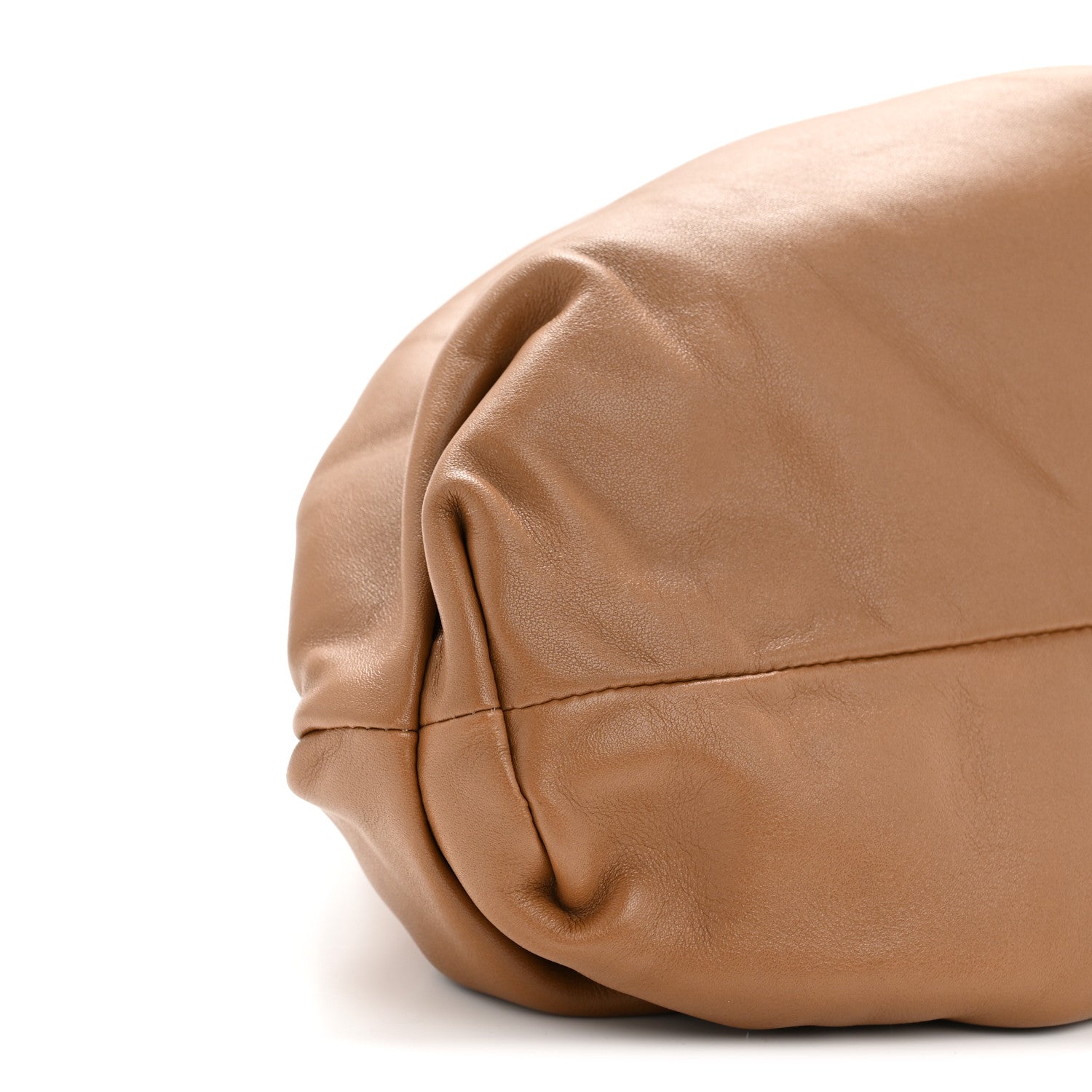 Smooth Butter Calf The Pouch Oversized Clutch Cammello