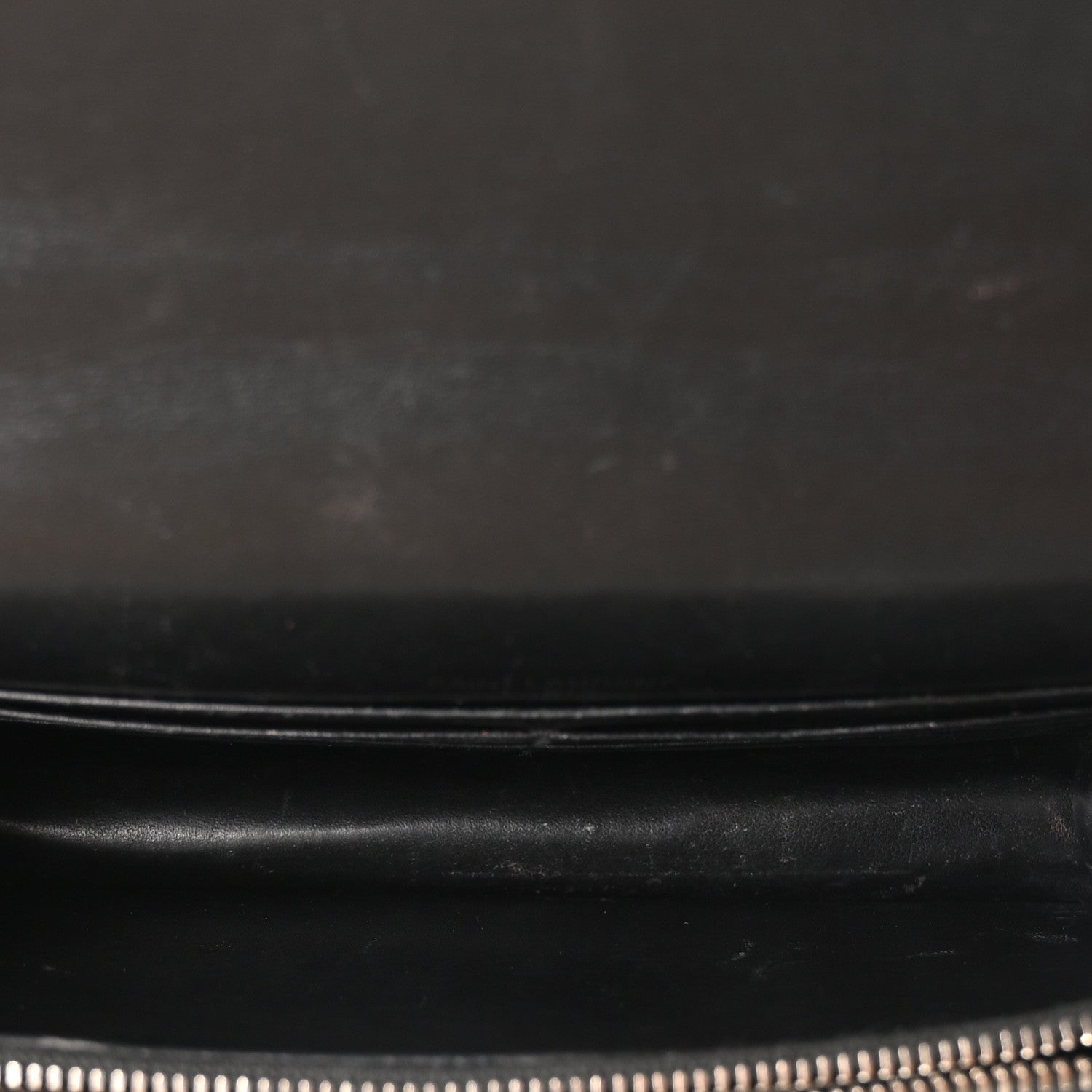 Calfskin Crocodile Embossed Monogram Sunset Top Handle Chain Wallet Black
