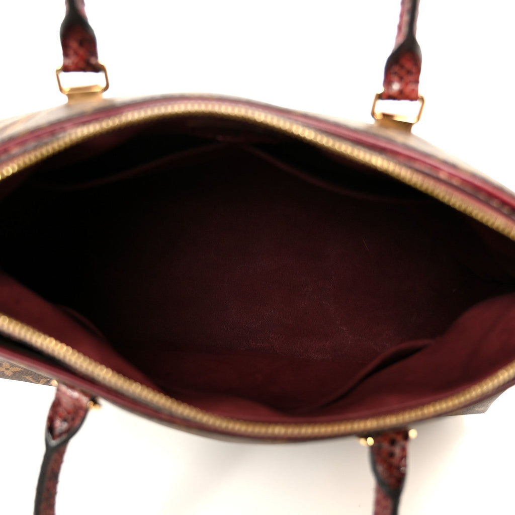 Snakeskin Monogram Pallas Red