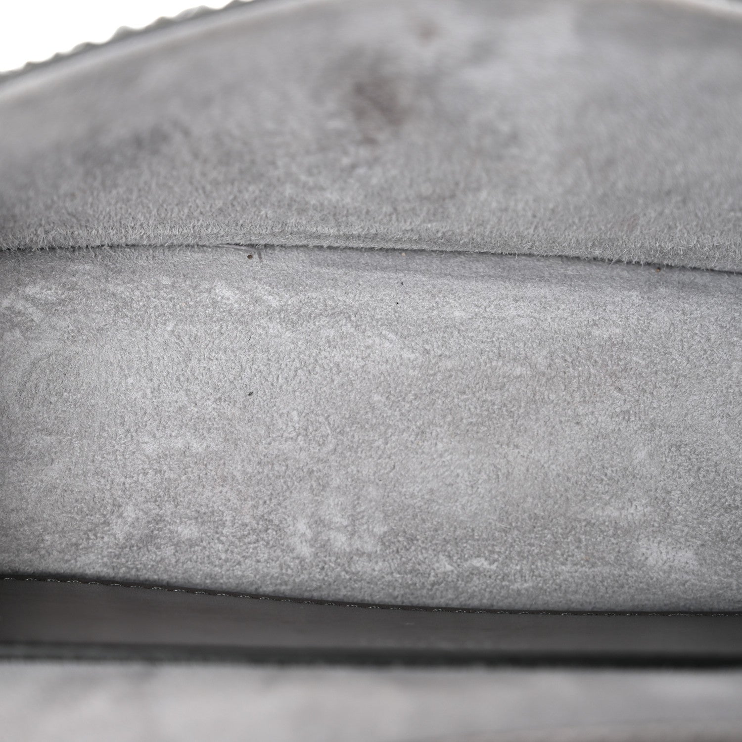 Crystal Suede Enamel Vlogo Small Loco Shoulder Bag Silver