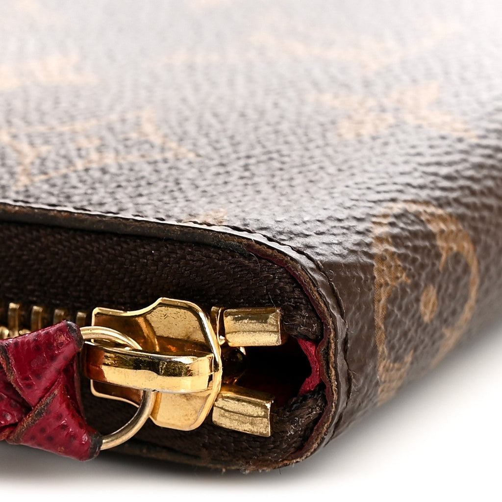 Monogram Clemence Wallet Fuchsia
