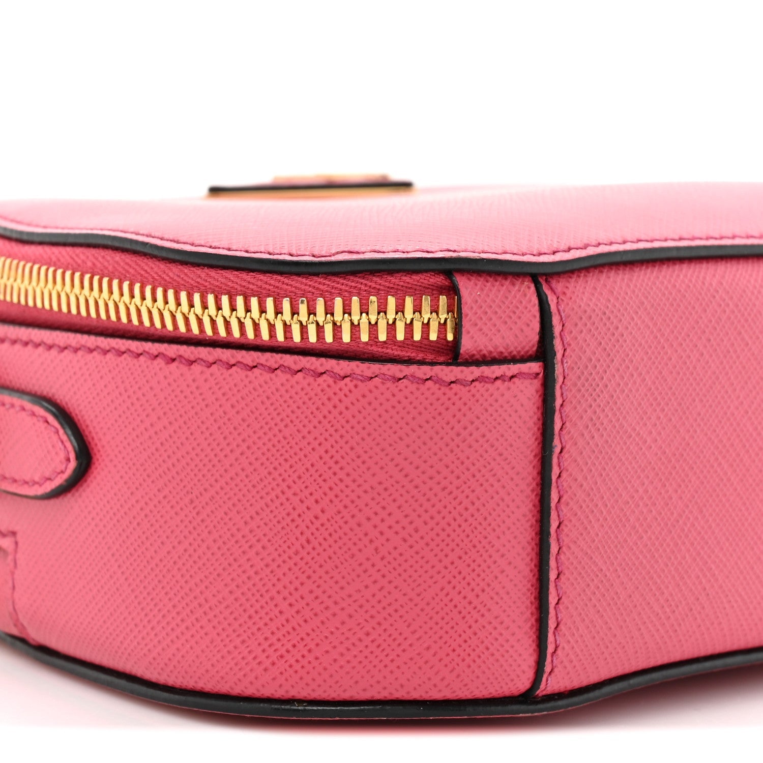 Saffiano Lux Odette Crossbody Magenta