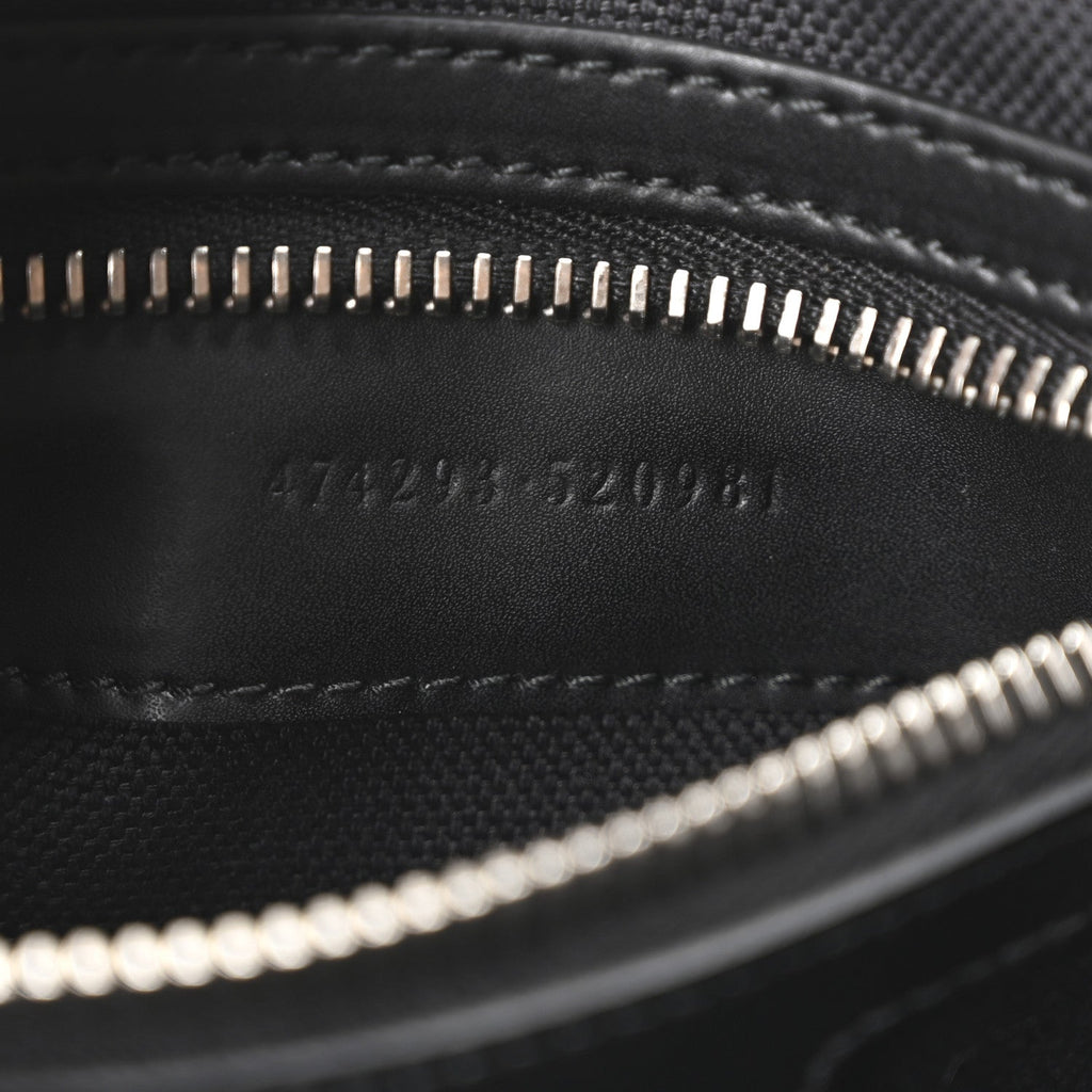 Soft GG Supreme Monogram Web Belt Bag Black Grey