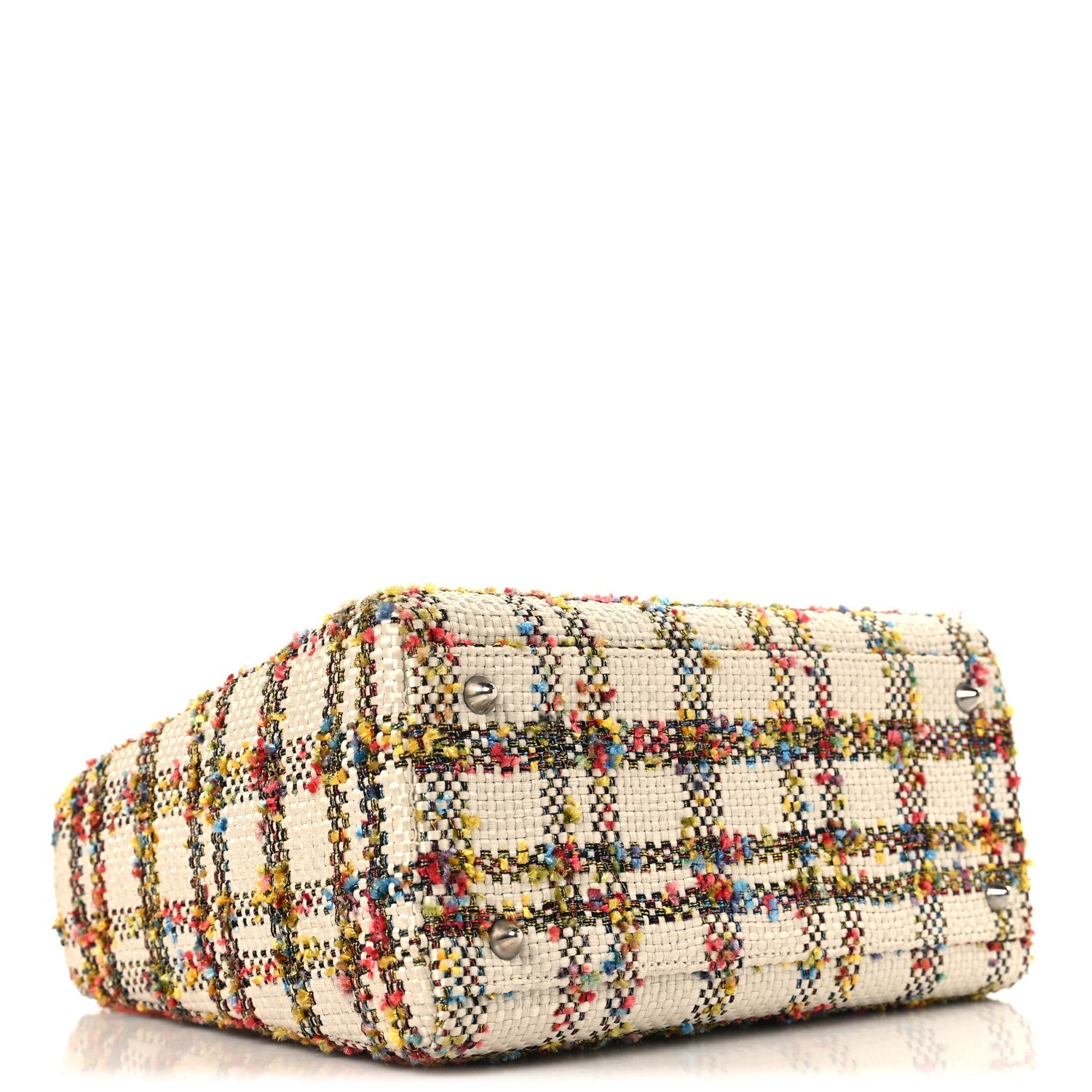 Tweed Medium Lady Dior  Orange Multicolor