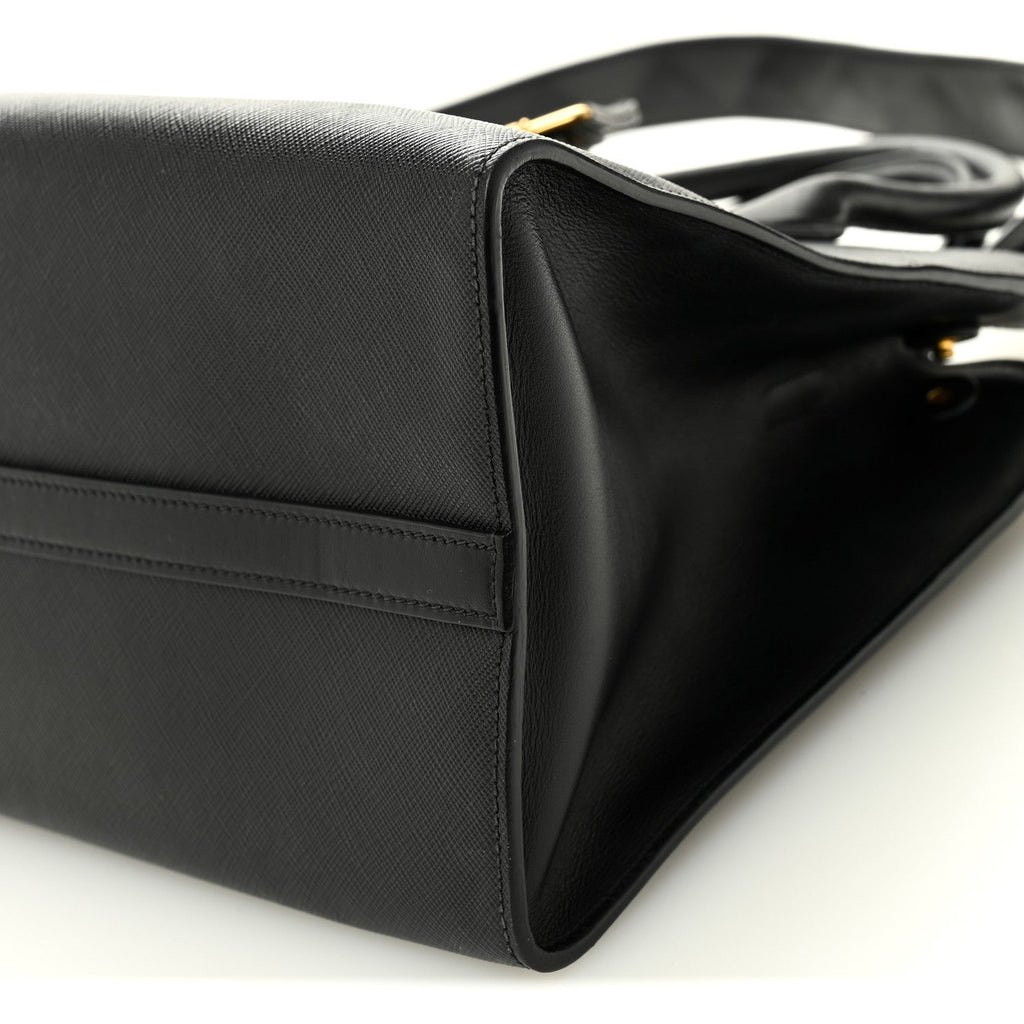 Saffiano Greche Greca Paradigme Bag Black Pink
