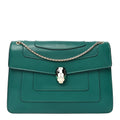 Calfskin Serpenti Forever Shoulder Bag Emerald Green