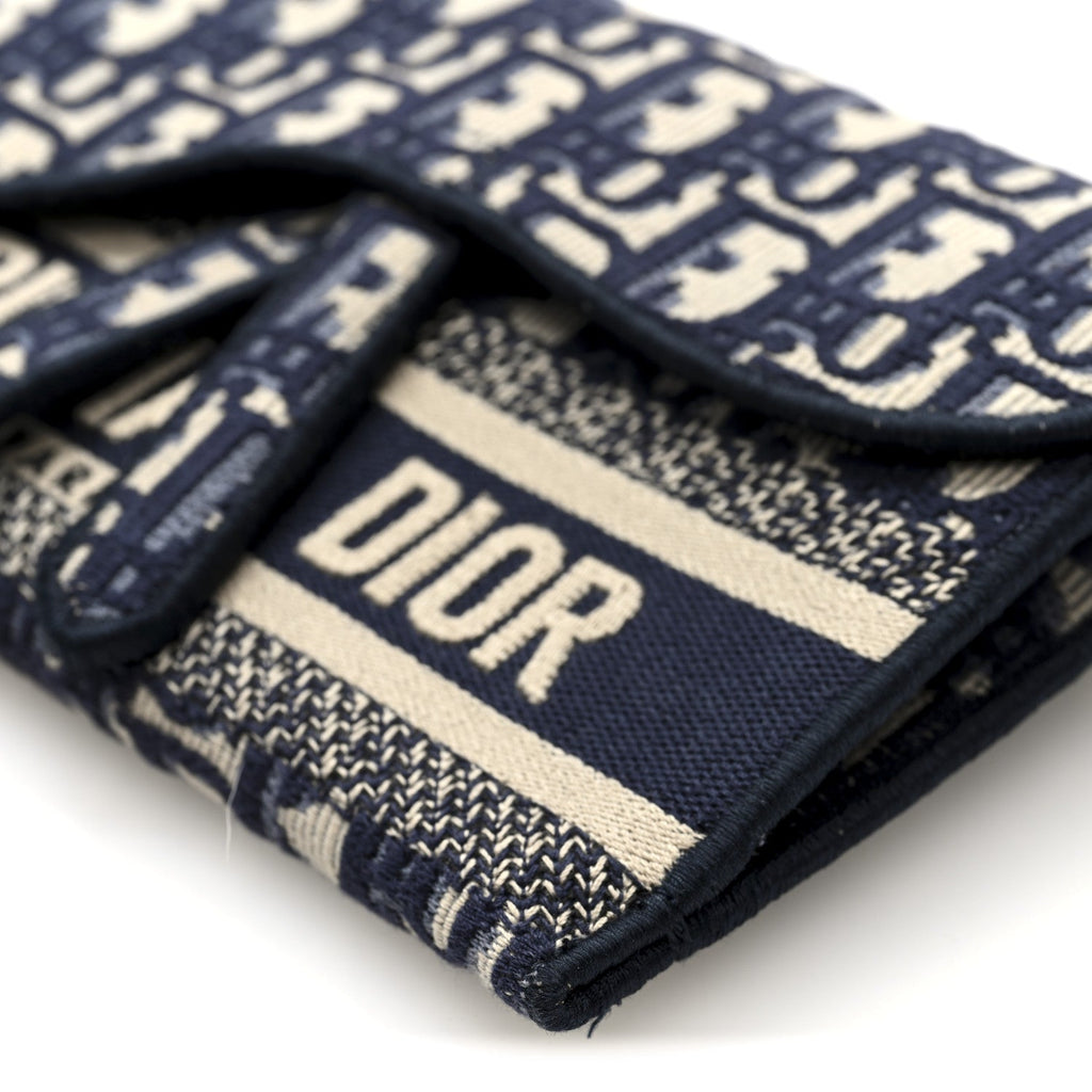 Oblique Slim Saddle Pouch Blue