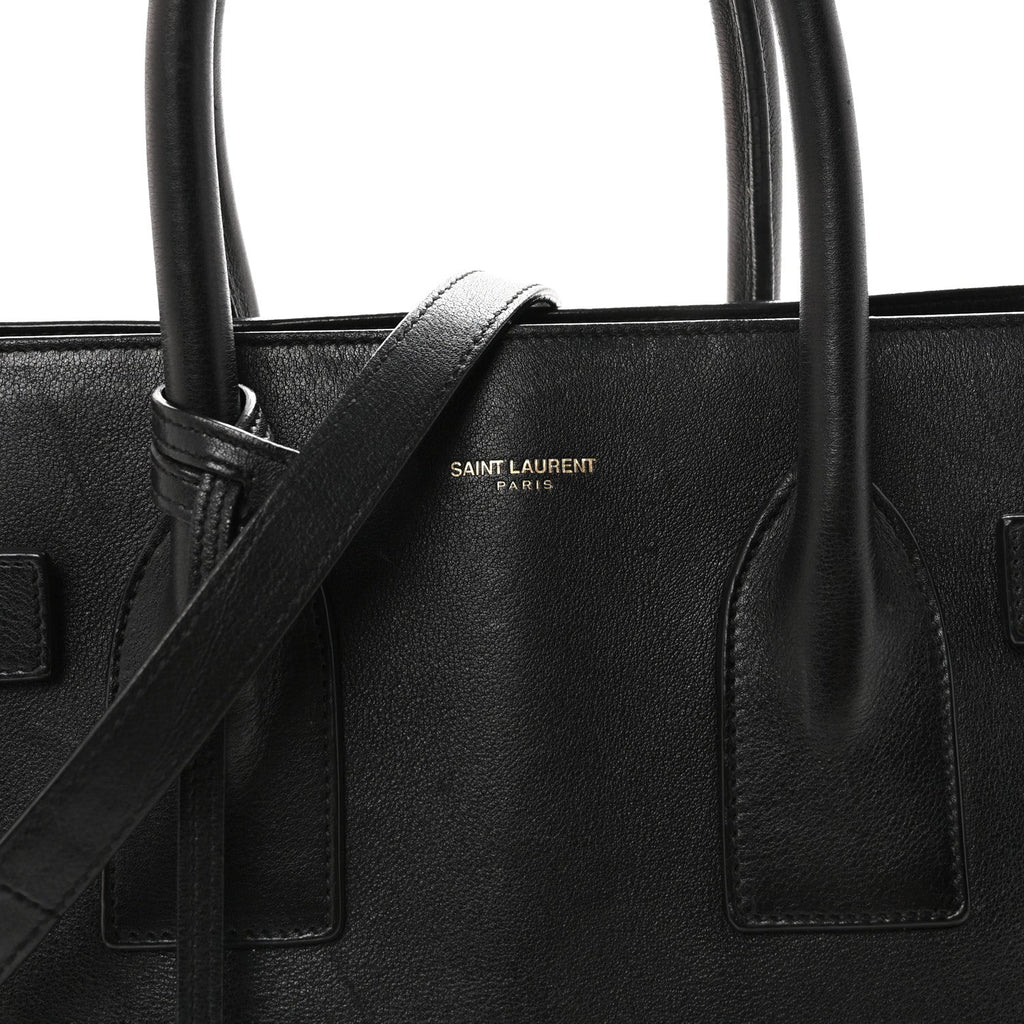 Calfskin Small Sac De Jour Black