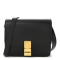 Box Calfskin Small Classic Box Flap Bag Black