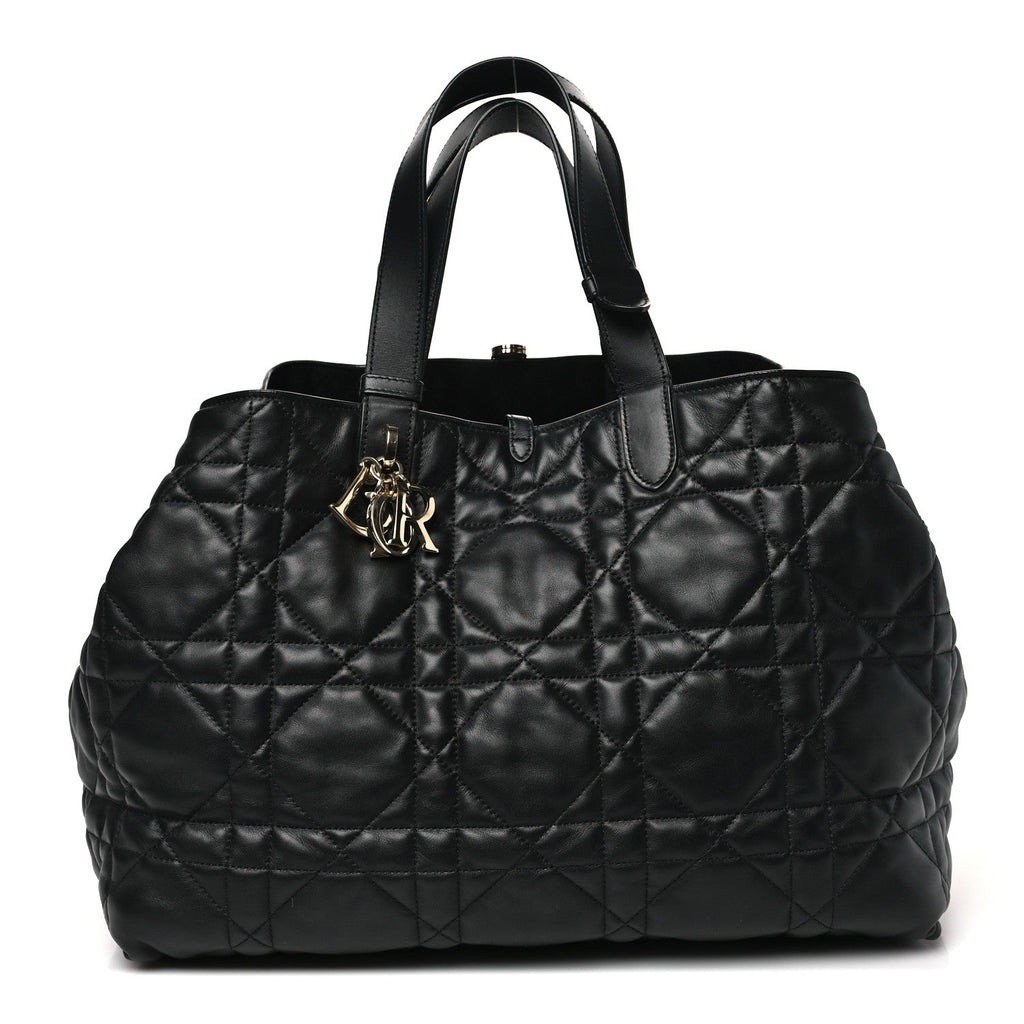 Calfskin Macrocannage Large Toujours Black