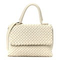 Nappa Intrecciato Patti Top Handle Bag Sea Salt
