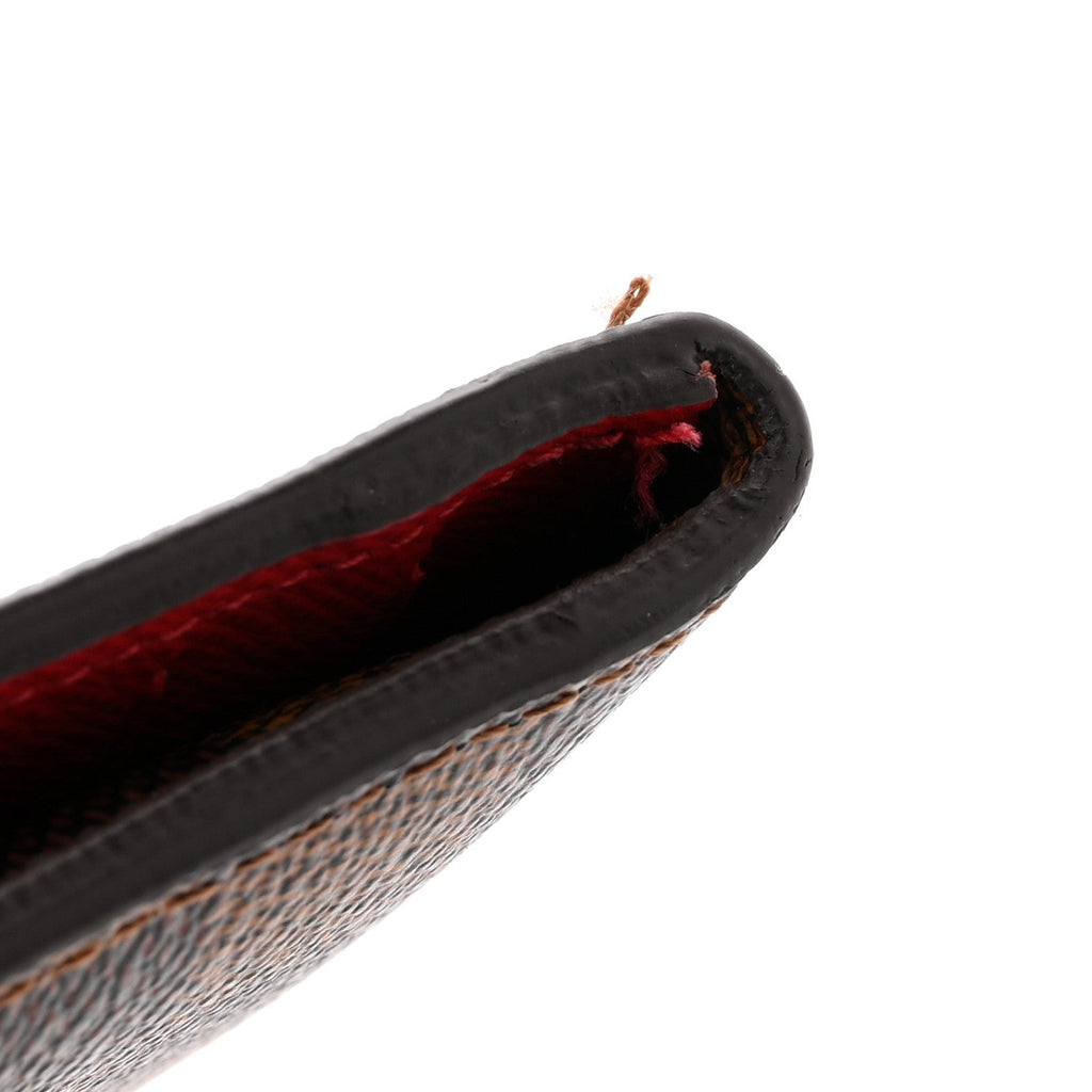Damier Ebene Josephine Wallet Red