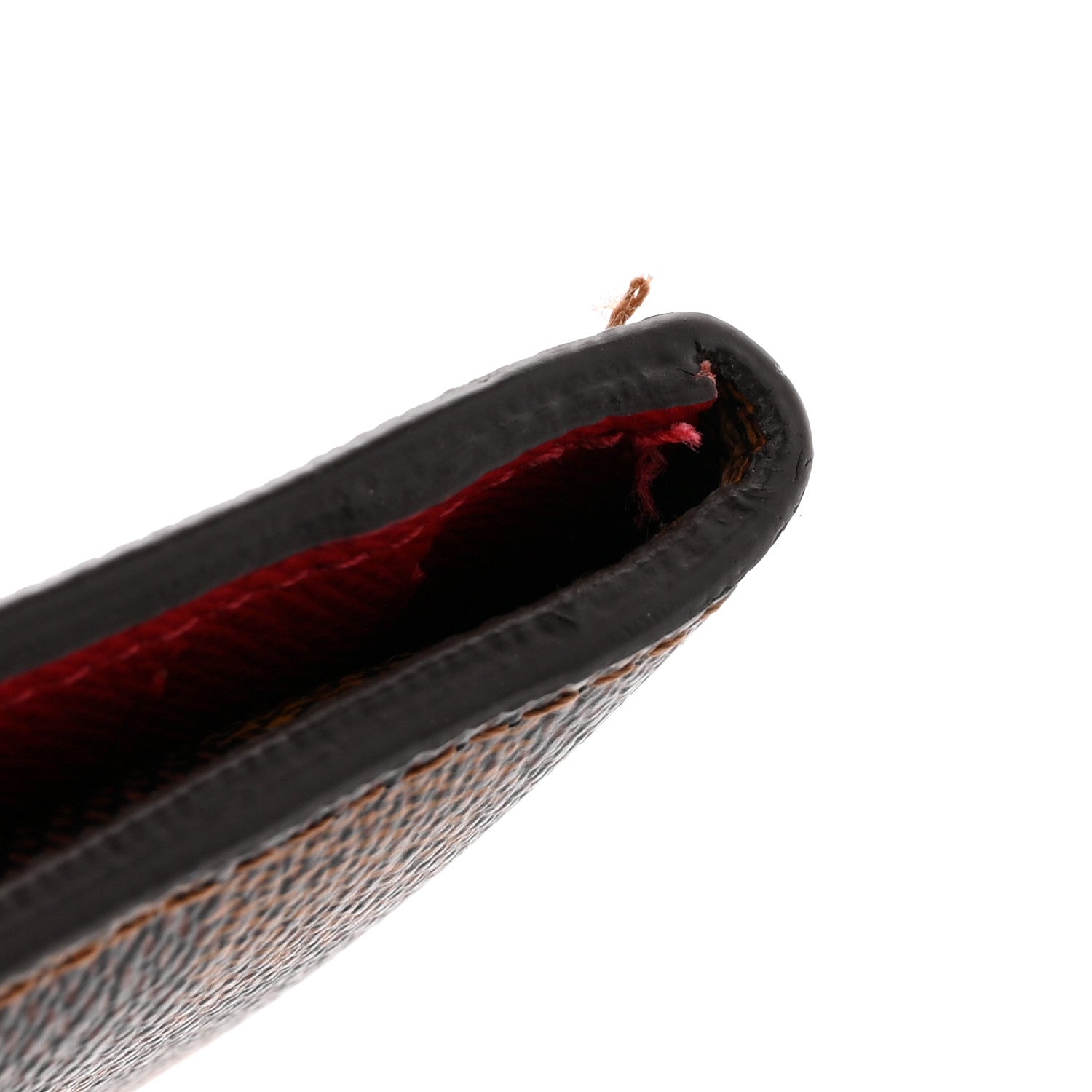Damier Ebene Josephine Wallet Red
