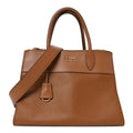 Saffiano City Calf Medium Esplanade Tote Caramel