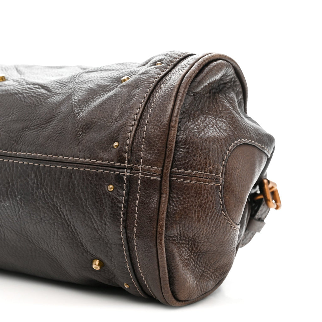 Calfskin Medium Paddington Satchel Chocolate