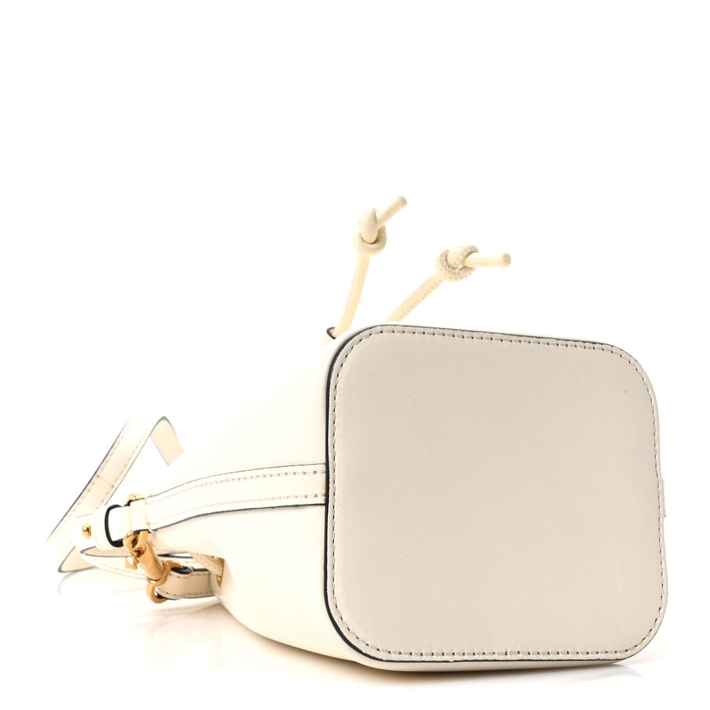 Nappa Mini VLogo Signature Bucket Bag Light Ivory
