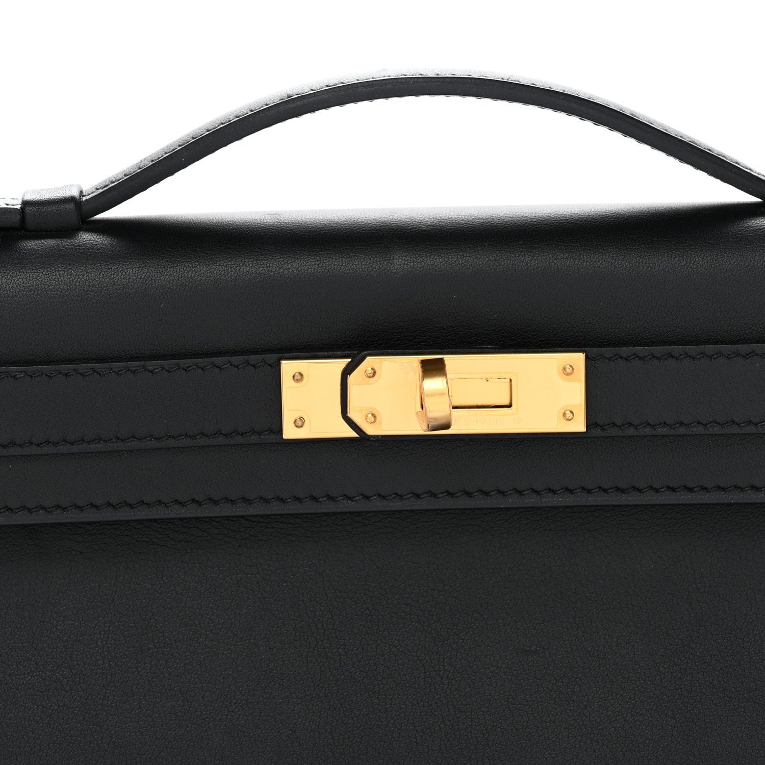 Swift Kelly Cut Clutch Pochette Black