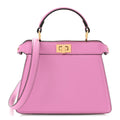 Shiny Nappa Petite Peekaboo I SEE U Satchel Rosa