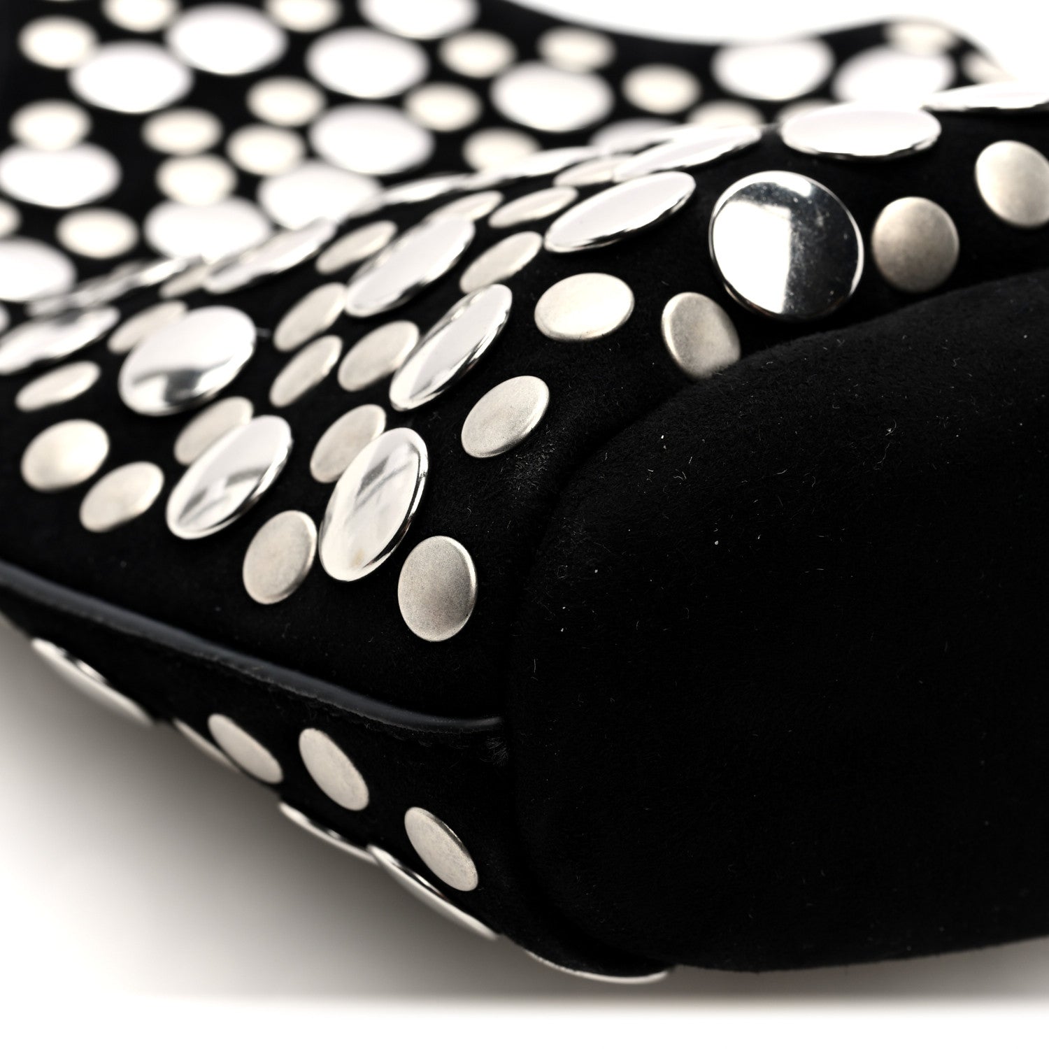 Suede Studded Small Livia Black