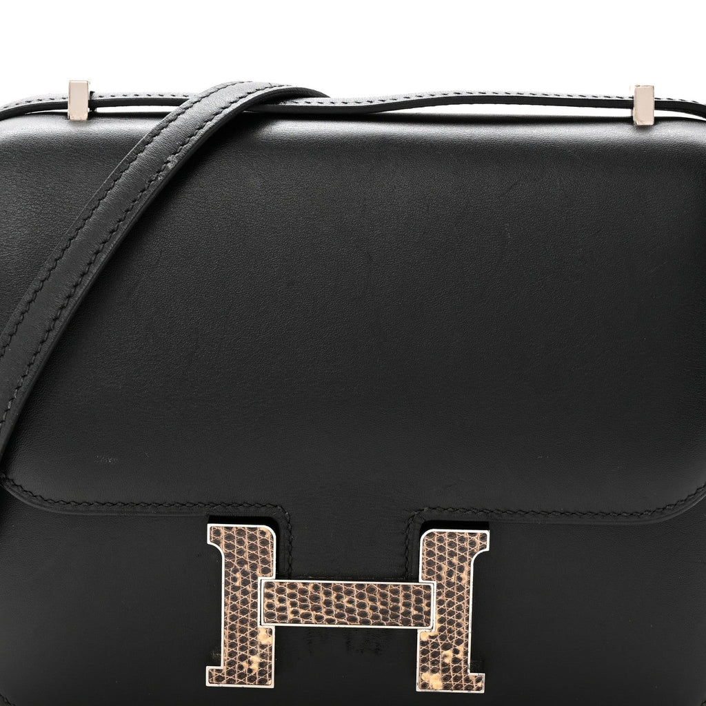 Veau Monsieur Lizard Constance 18 Black Ombre