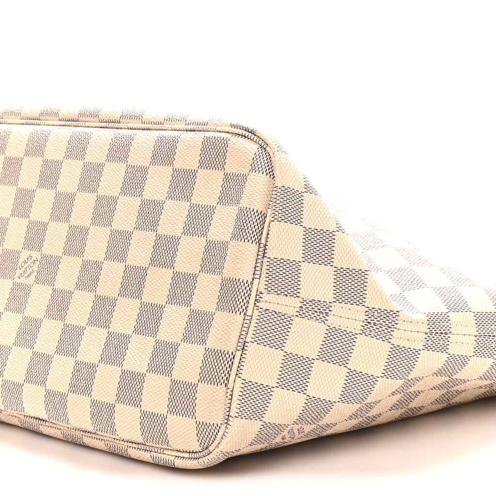 Damier Azur Neo Neverfull MM Rose Ballerine