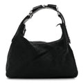 Monogram Medium Horsebit Chain Hobo Black