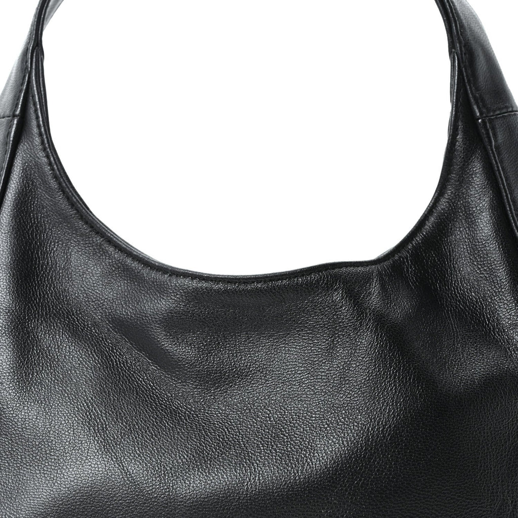 Nappa Mini Triangle Hobo Black