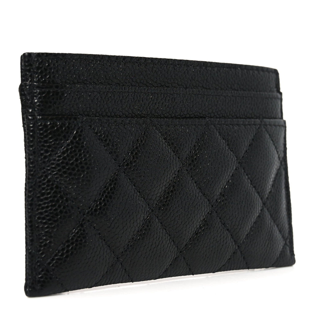 Caviar Quilted Boy  Holder Black