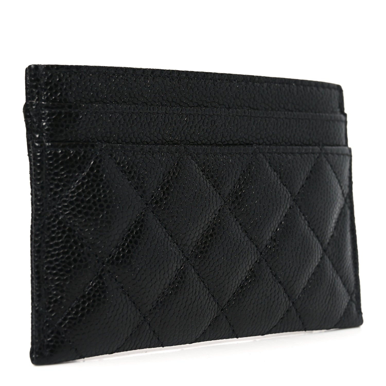 Caviar Quilted Boy  Holder Black