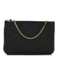 Empreinte Double Zip Pochette Black