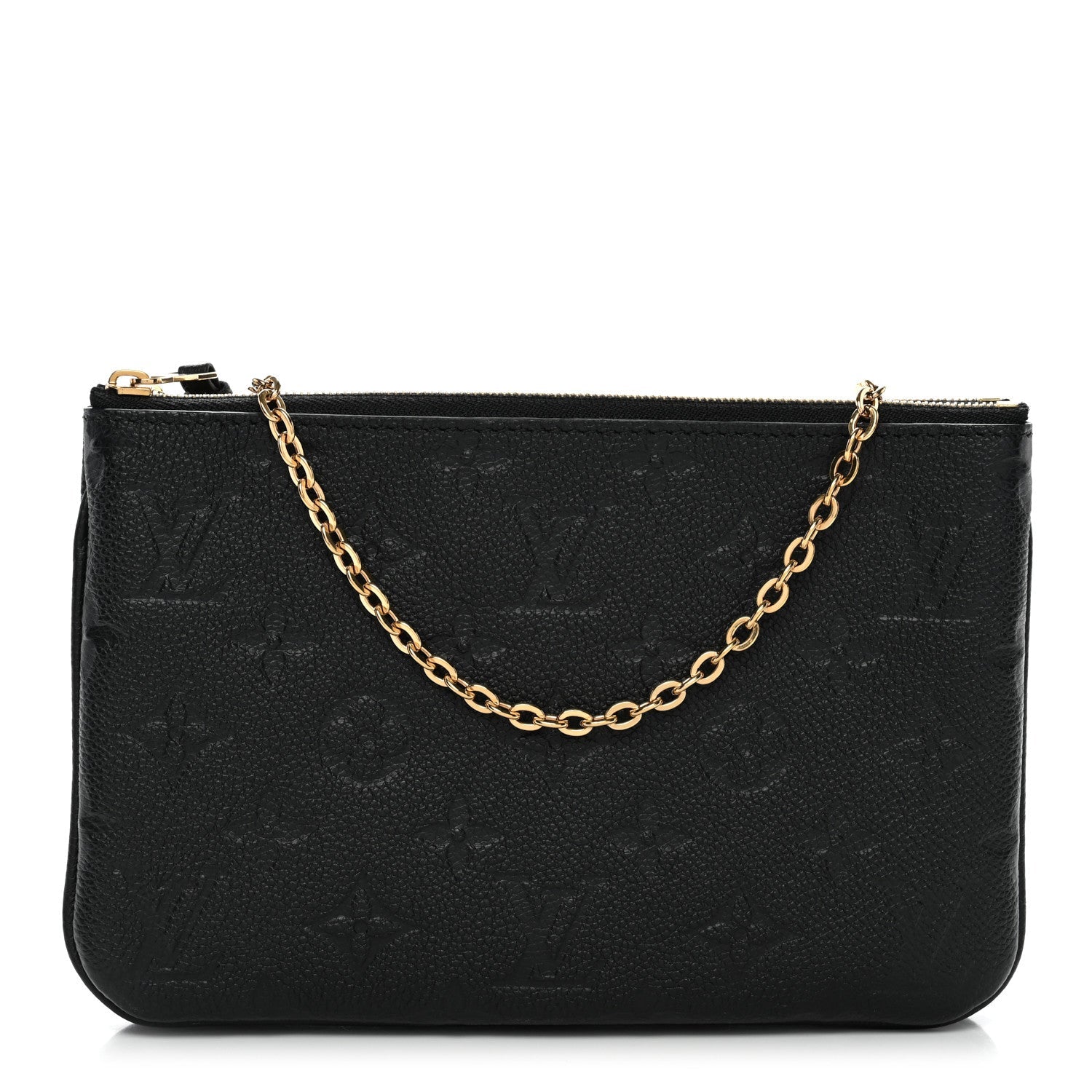 Empreinte Double Zip Pochette Black
