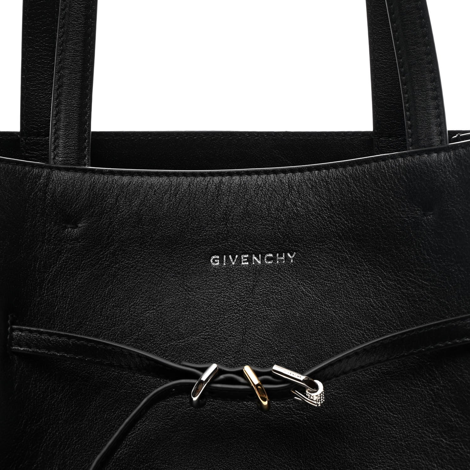 Calfskin Voyou Medium North South Tote Black